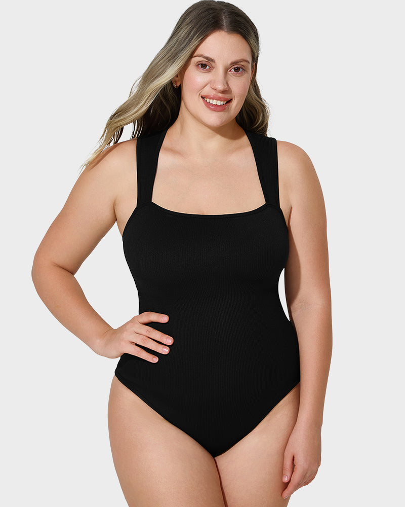 Sleeveless Tummy Control Tank Bodysuit - FirmaSculpt