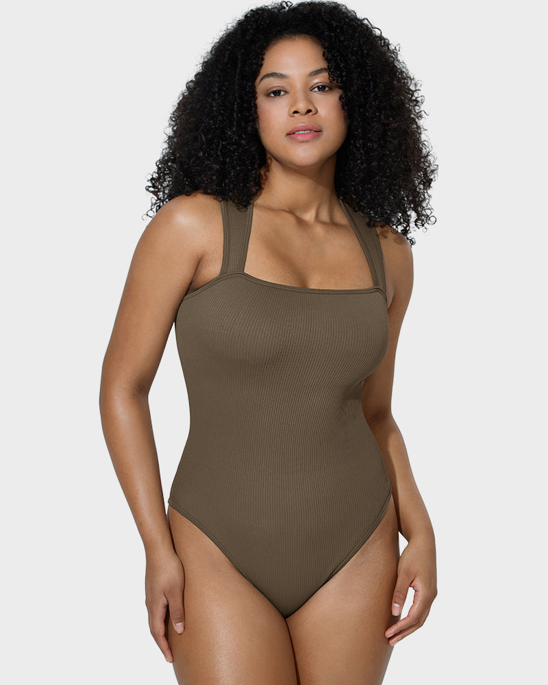 Sleeveless Tummy Control Tank Bodysuit - FirmaSculpt