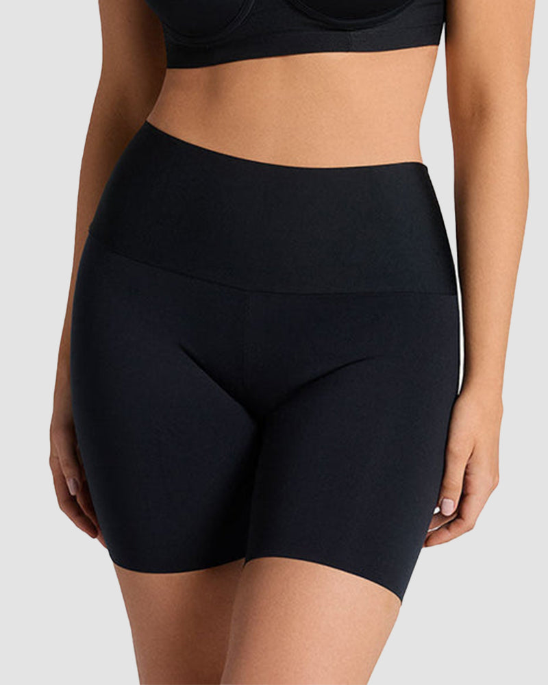 Lightweight High-Waist Tummy Control Shaping Shorts - FirmaControl