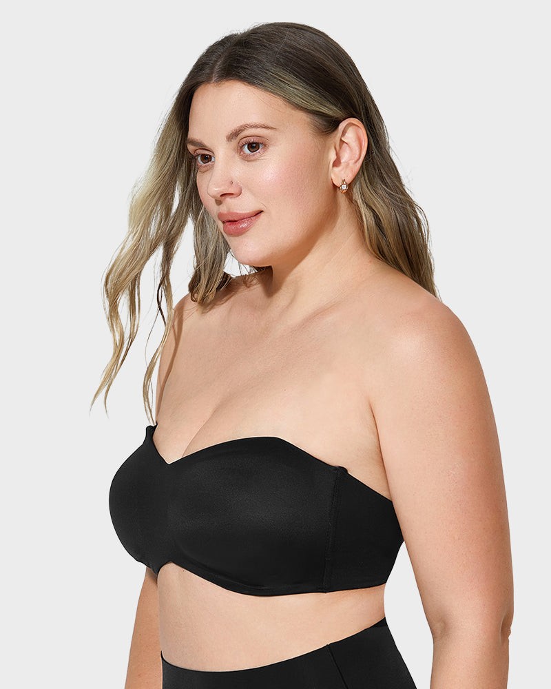 Full Support Non-Slip Convertible Bandeau Bra - FirmHold