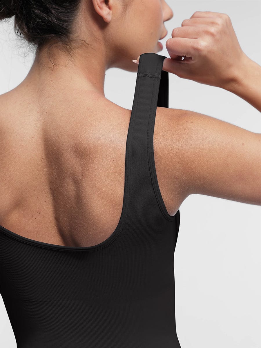 Square Neck U-Back Shaping Jumpsuit - FirmaSculpt