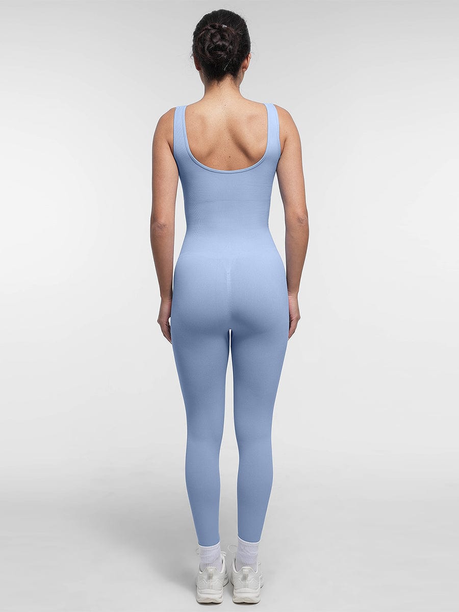 Square Neck U-Back Shaping Jumpsuit - FirmaSculpt
