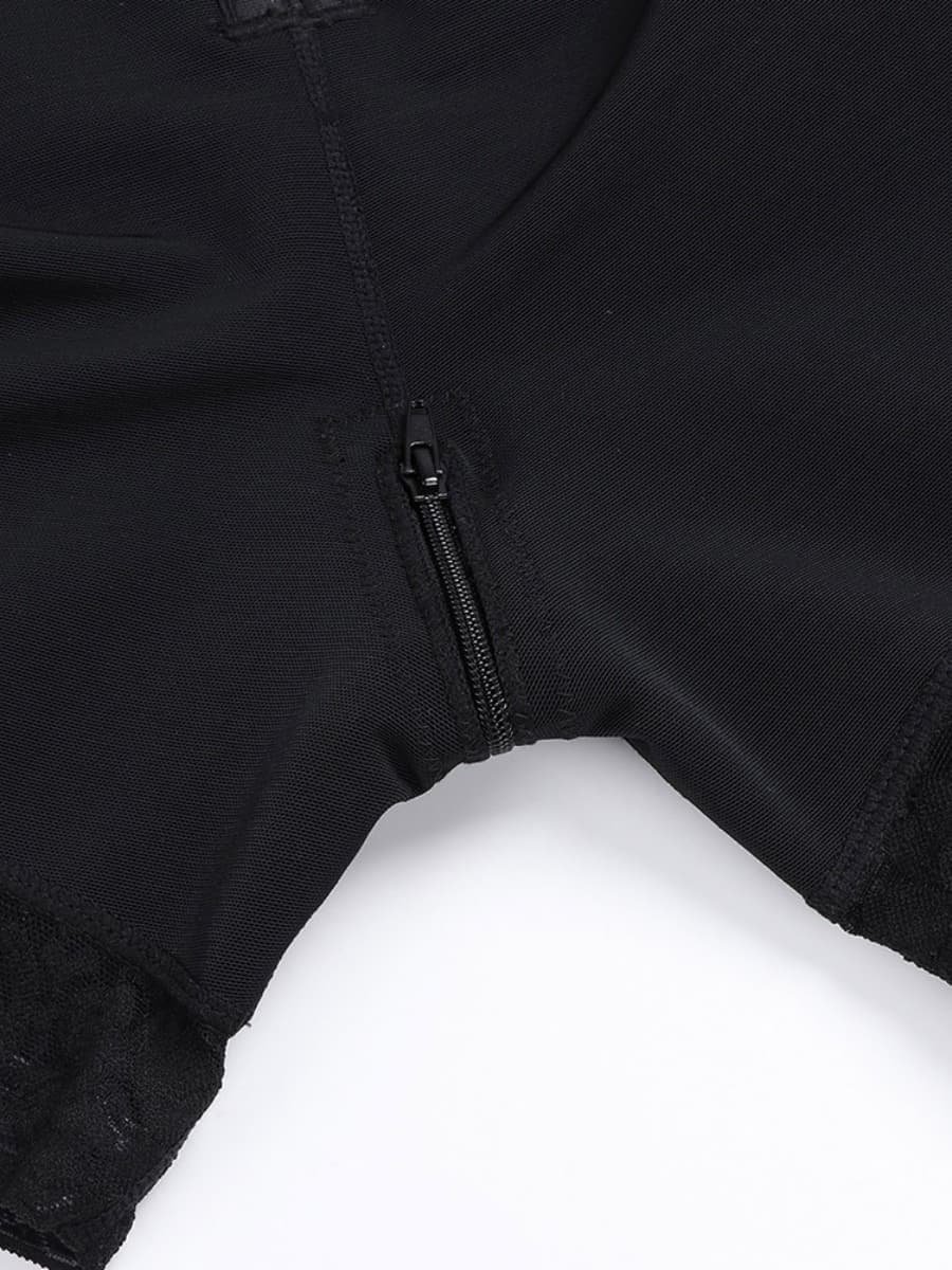 Big Size Lace Trim Postoperative Full Body Shaper - FirmaHold