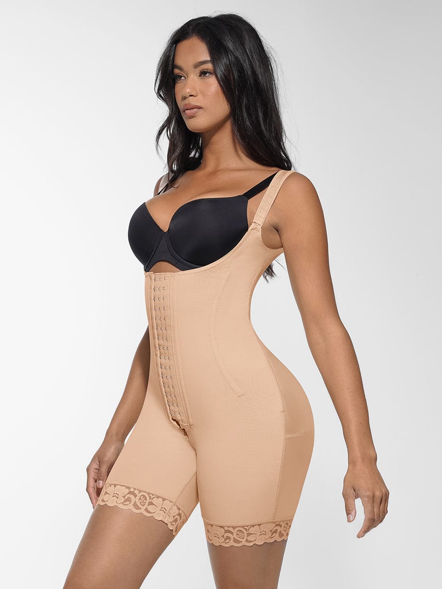 Full-Body Steel Bone Shaping Bodysuit with Bust Support - FirmaSculpt