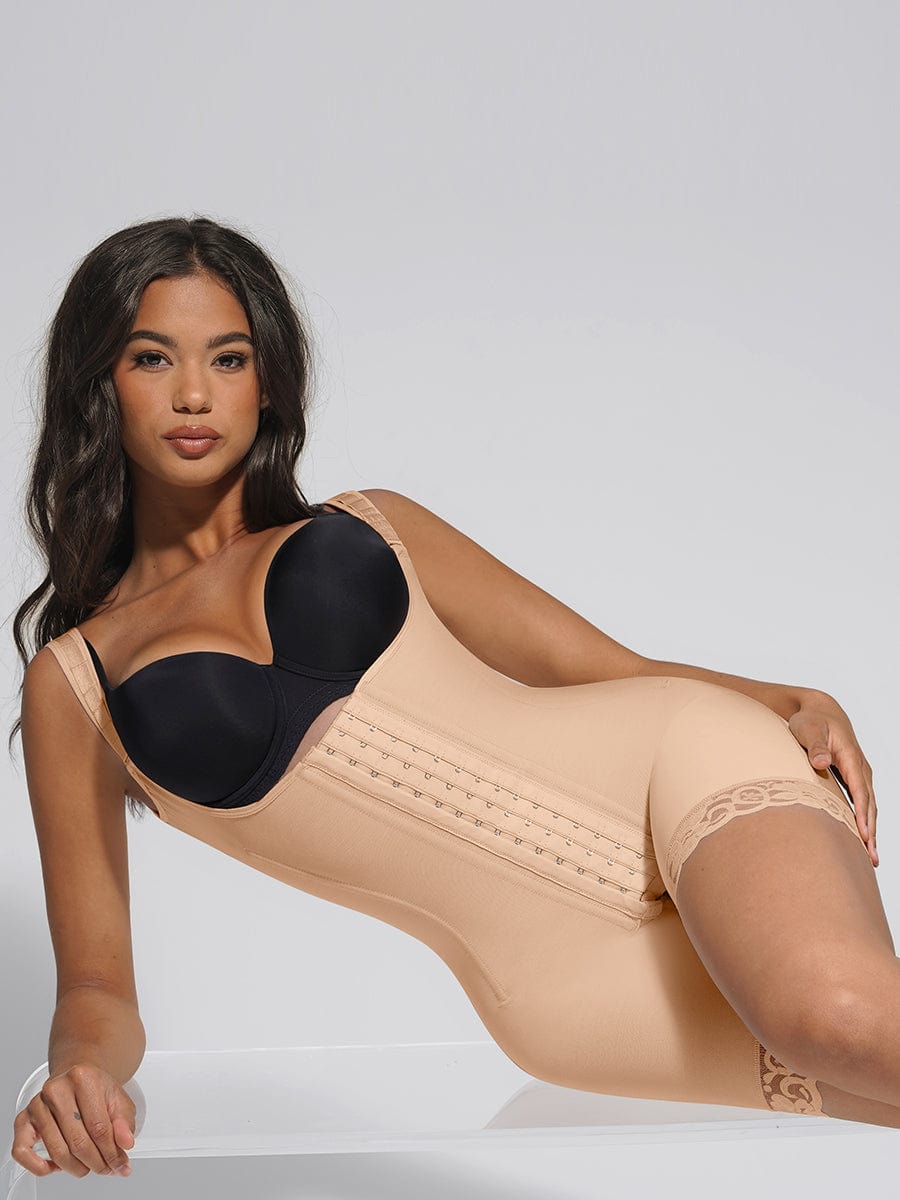 Full-Body Steel Bone Shaping Bodysuit with Bust Support - FirmaSculpt