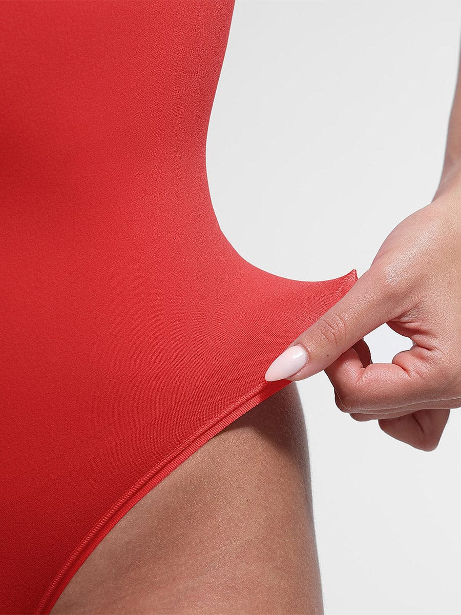 Seamless Bust Support Waist & Abdomen Shaping Thong Bodysuit - FirmaSculpt