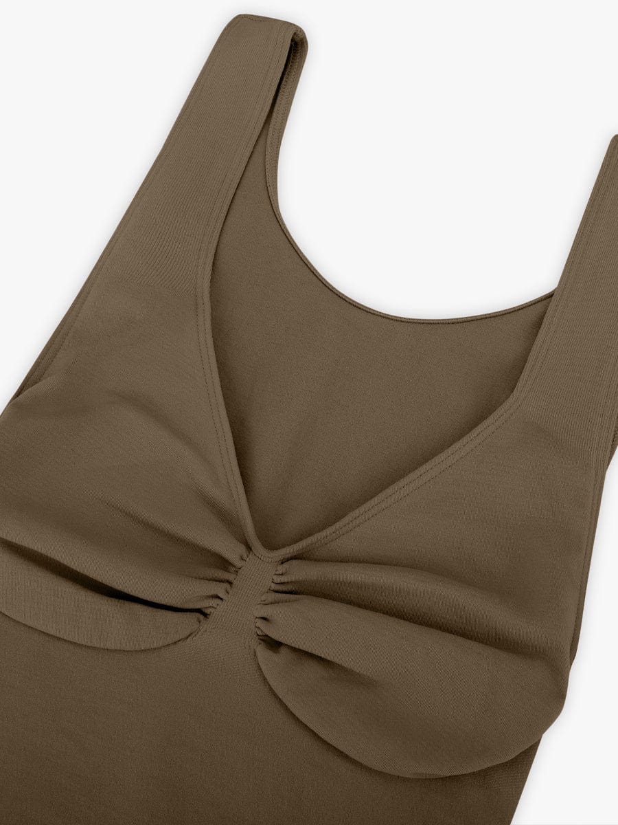 Seamless Bust Support Waist and Abdomen Control Thong Bodysuit - FirmaSculpt