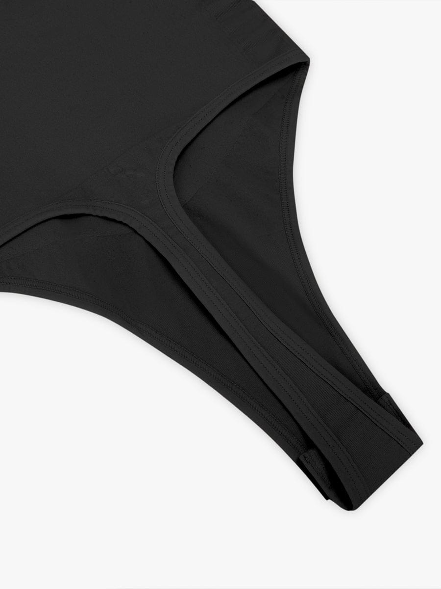Seamless Plunge Chest Support Bodysuit with Clips Inside - FirmaSculpt