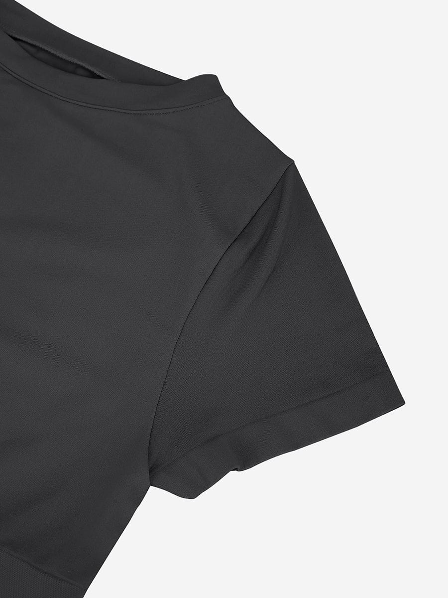 Seamless Short Sleeve Waist and Abdomen Shaping Hip Briefs Bodysuit - FirmaSculpt