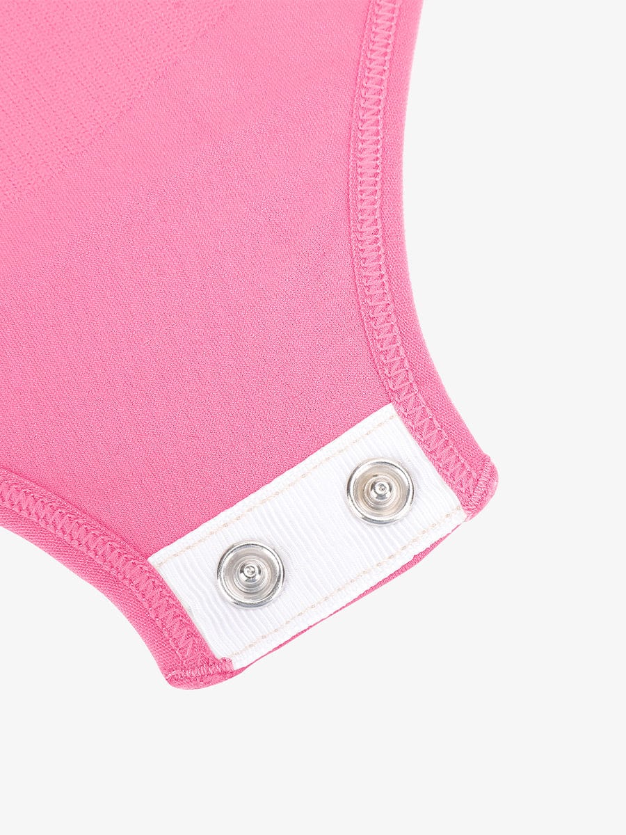 Seamless Short Sleeve Waist and Abdomen Shaping Hip Briefs Bodysuit - FirmaSculpt
