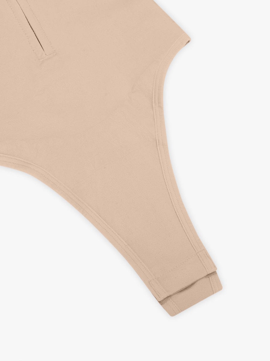 Seamless Plunge Chest Support Bodysuit with Clips Inside - FirmaSculpt