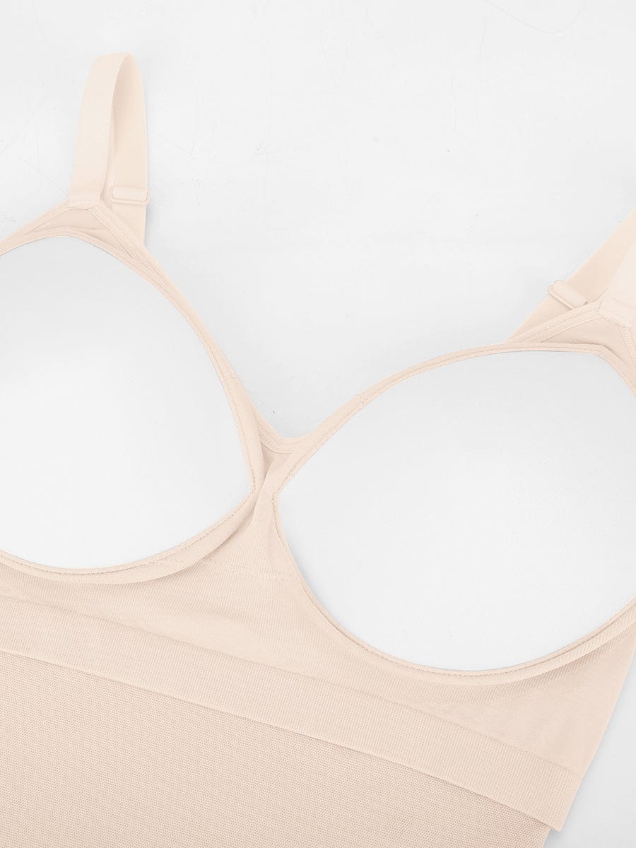 Seamless Built-in Bra Waist and Tummy Control Thong Bodysuit - FirmaActive