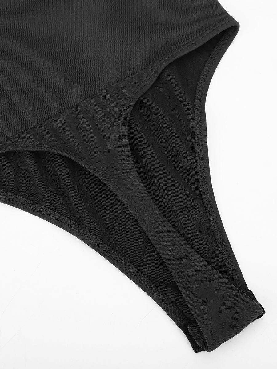 Seamless Built-in Bra Waist and Tummy Control Thong Bodysuit - FirmaActive