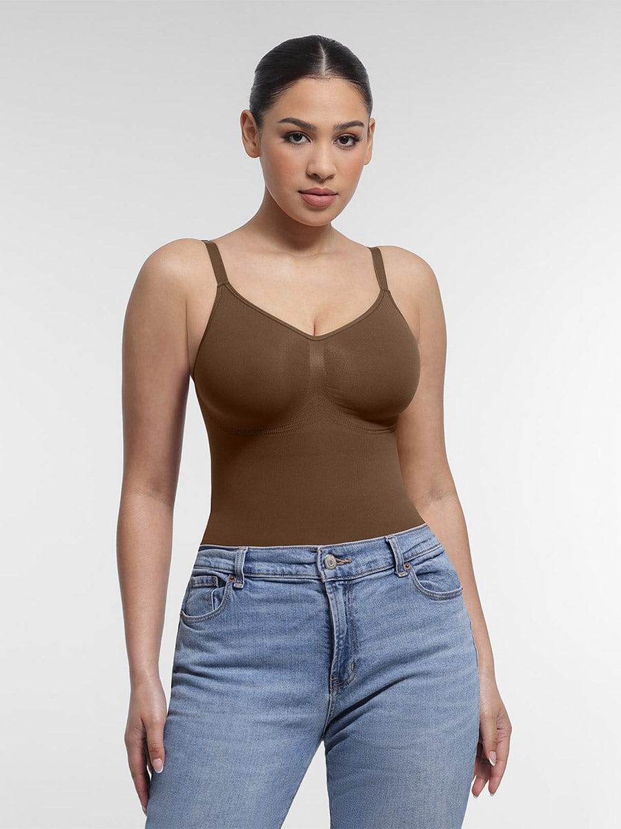 Seamless Chest Support Waist Control Shapewear Bodysuit - FirmaSculpt