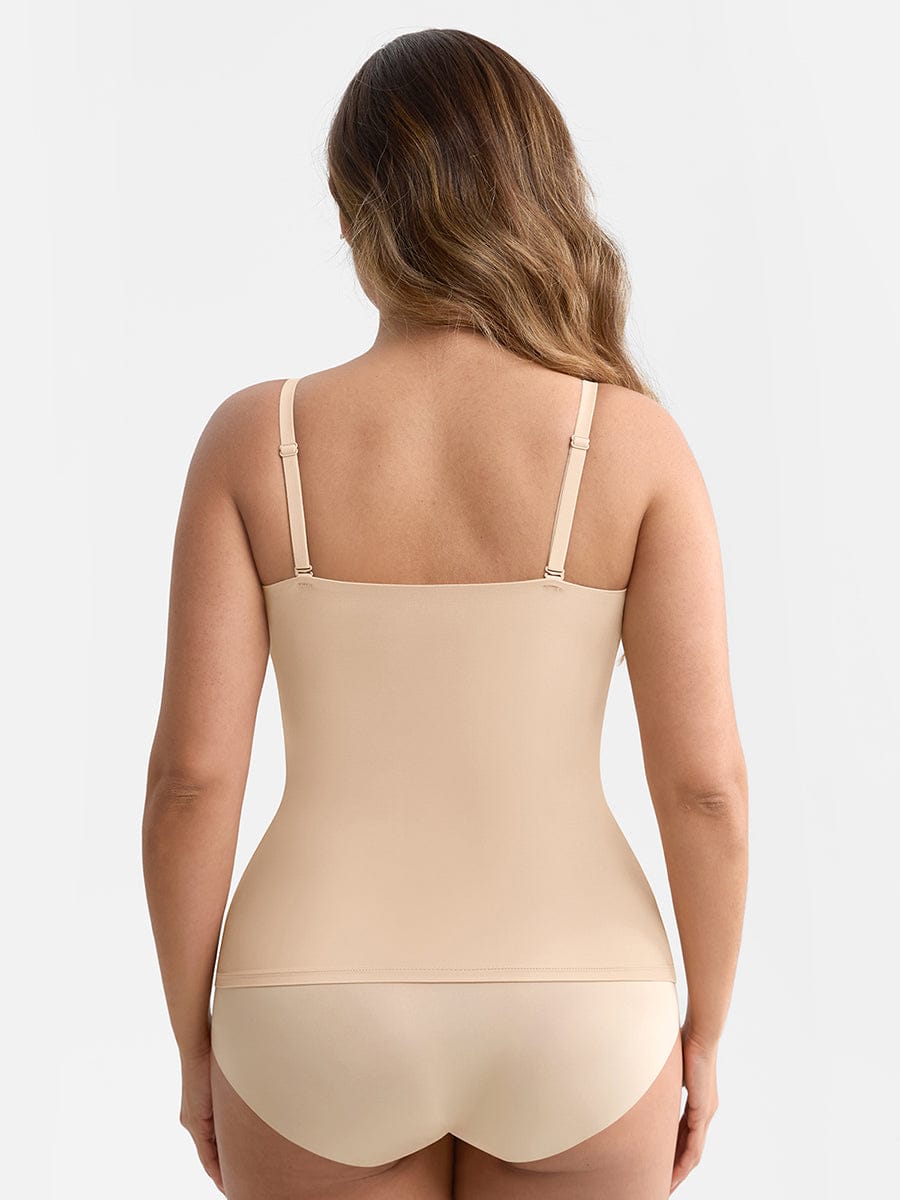 Scoop Neck Light Shaping Top with Anti-Sheer Bust Lining - FirmaSoft