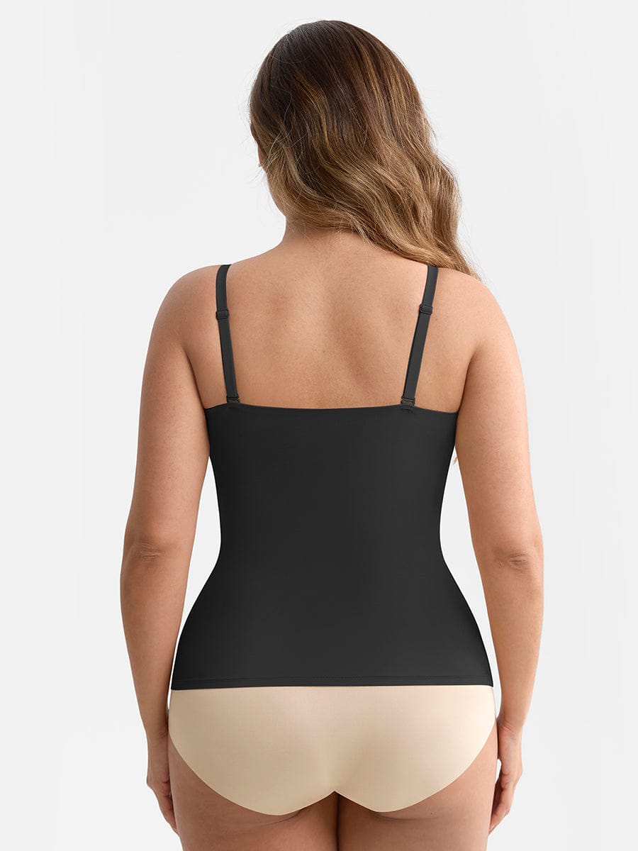 Scoop Neck Light Shaping Top with Anti-Sheer Bust Lining - FirmaSoft