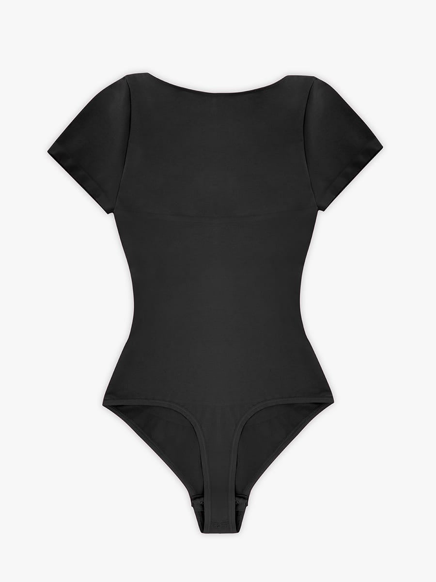 Seamless Bust Support Waist & Abdomen Shaping Thong Bodysuit - FirmaSculpt