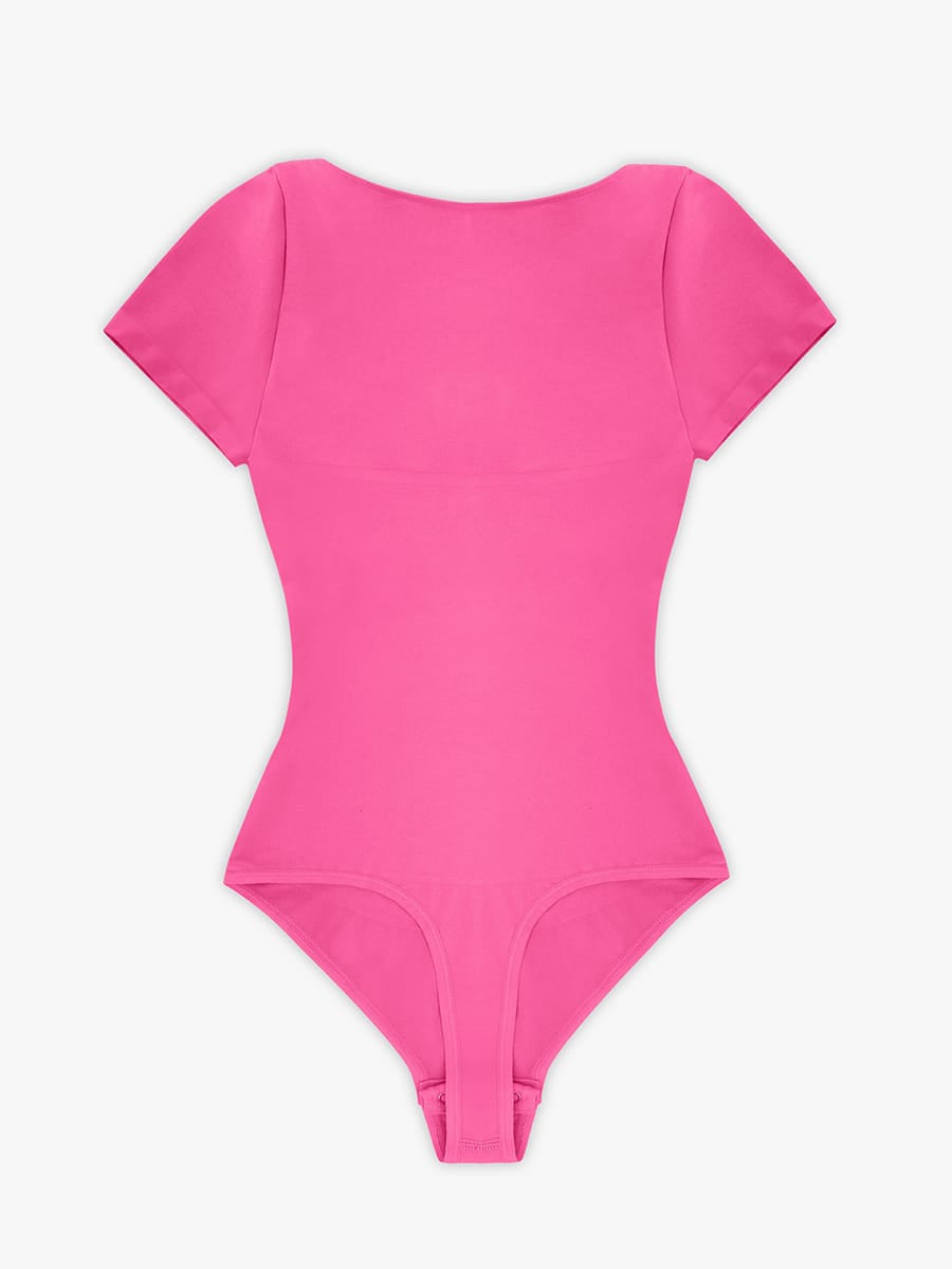Seamless Bust Support Waist & Abdomen Shaping Thong Bodysuit - FirmaSculpt