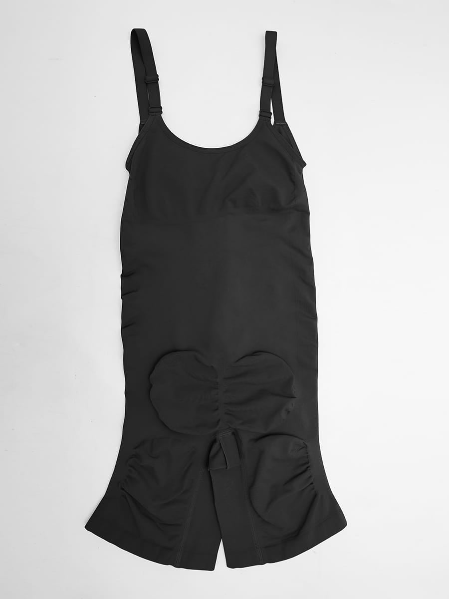 Invisible Zip Seamless Shapewear Bodysuit with Tummy Control & Butt Lifting Adjustable Straps - FirmaSculpt