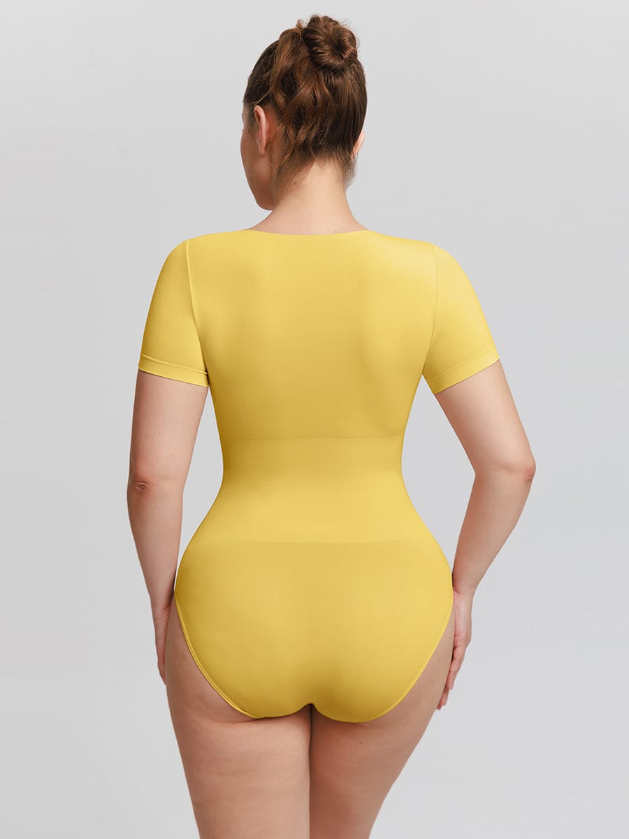 Seamless Scoop Neck Bodysuit with Buttery Soft Tummy Control - FirmaSmooth