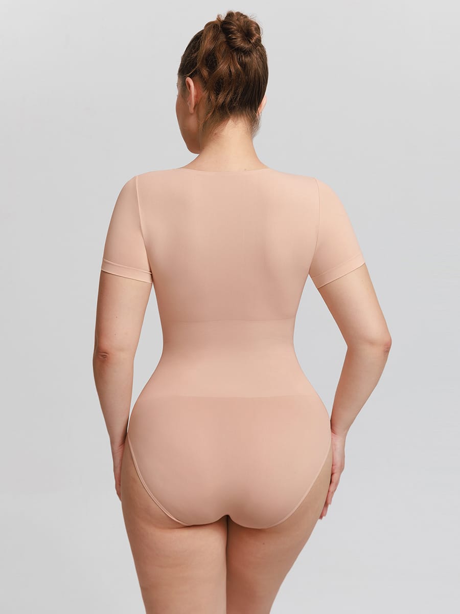 Seamless Scoop Neck Bodysuit with Buttery Soft Tummy Control - FirmaSmooth