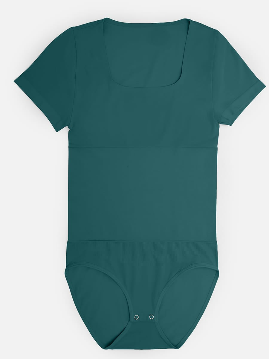 Seamless Scoop Neck Bodysuit with Buttery Soft Tummy Control - FirmaSmooth