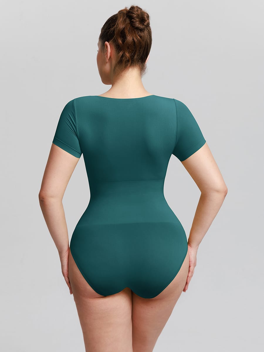 Seamless Scoop Neck Bodysuit with Buttery Soft Tummy Control - FirmaSmooth