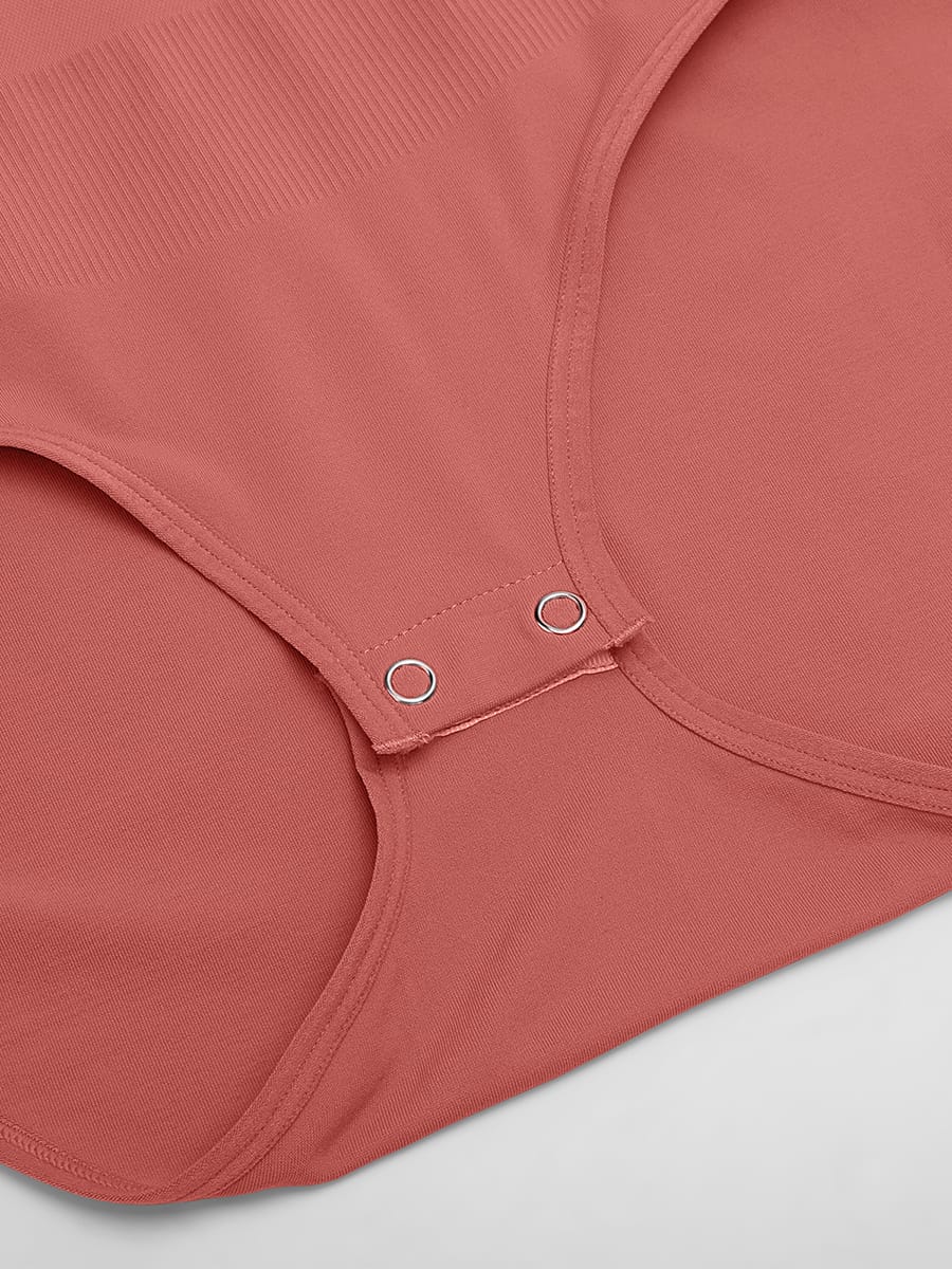 Seamless Buttery Soft Tummy Control Bodysuit Crew Neck - FirmaSoft