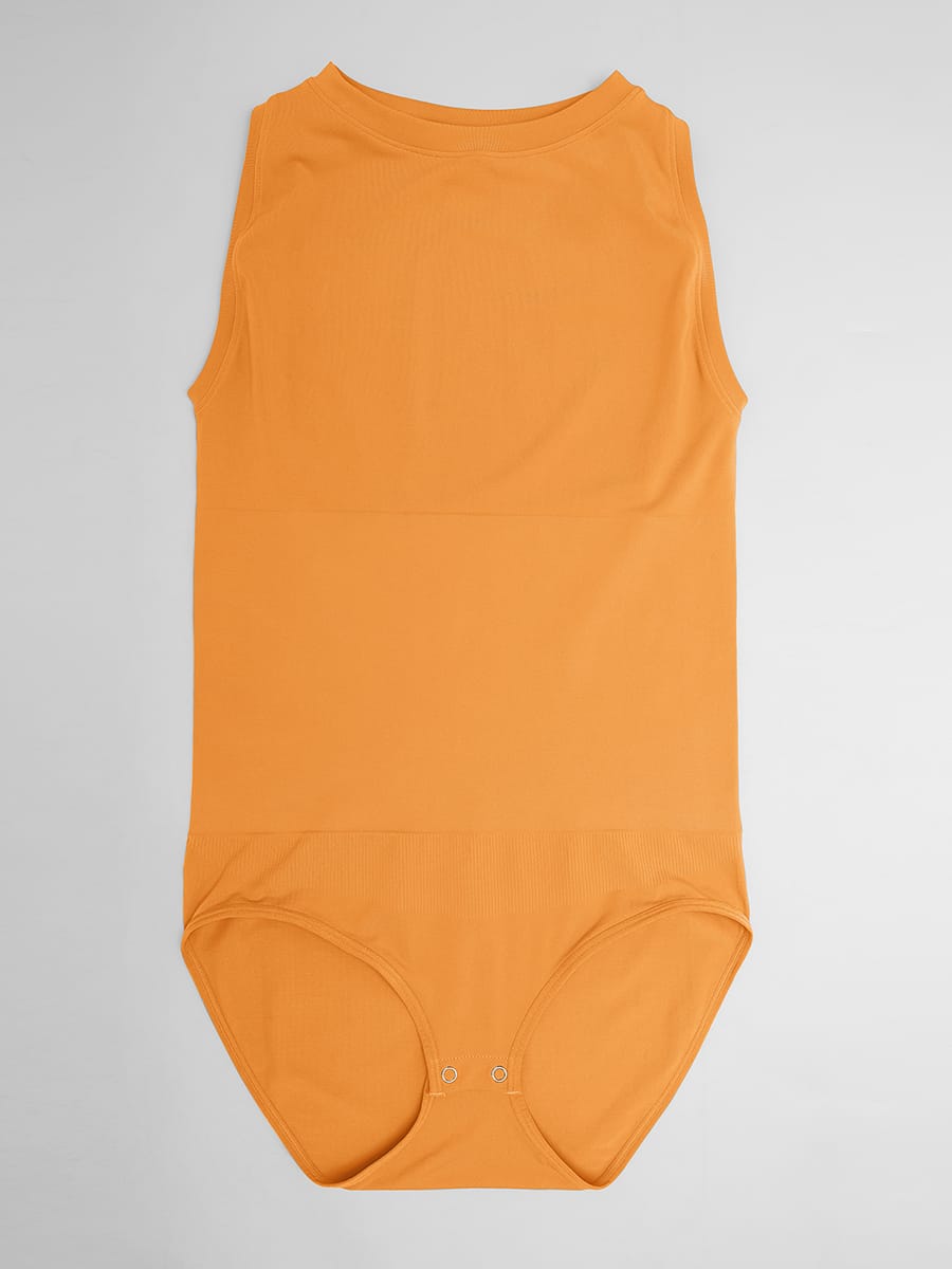 Seamless Buttery Soft Tummy Control Bodysuit Crew Neck - FirmaSoft