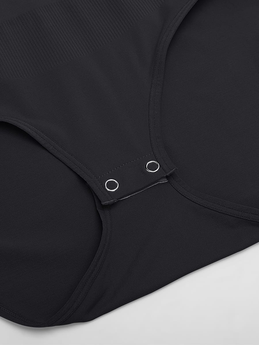 Seamless Buttery Soft Tummy Control Bodysuit Crew Neck - FirmaSoft