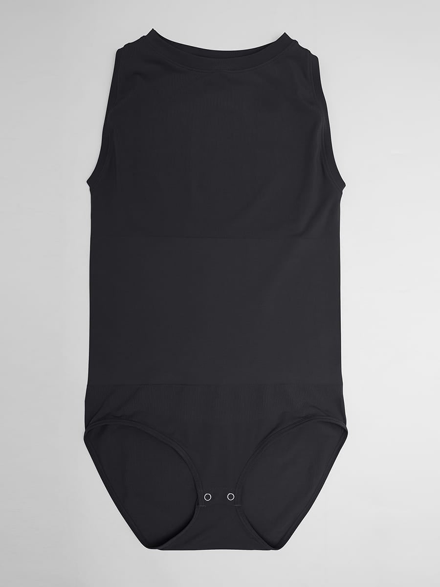 Seamless Buttery Soft Tummy Control Bodysuit Crew Neck - FirmaSoft