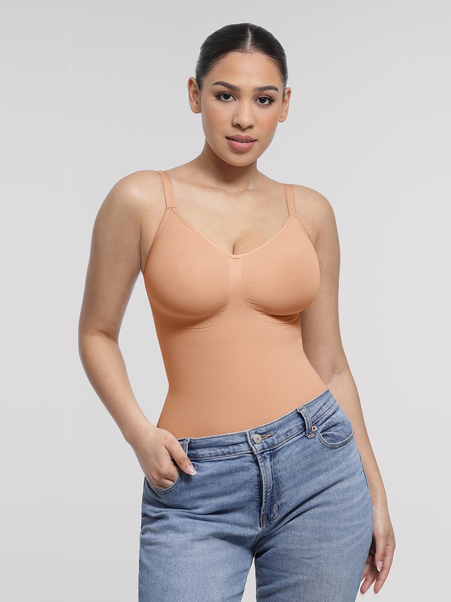 Seamless Chest Support Waist Control Shapewear Bodysuit - FirmaSculpt