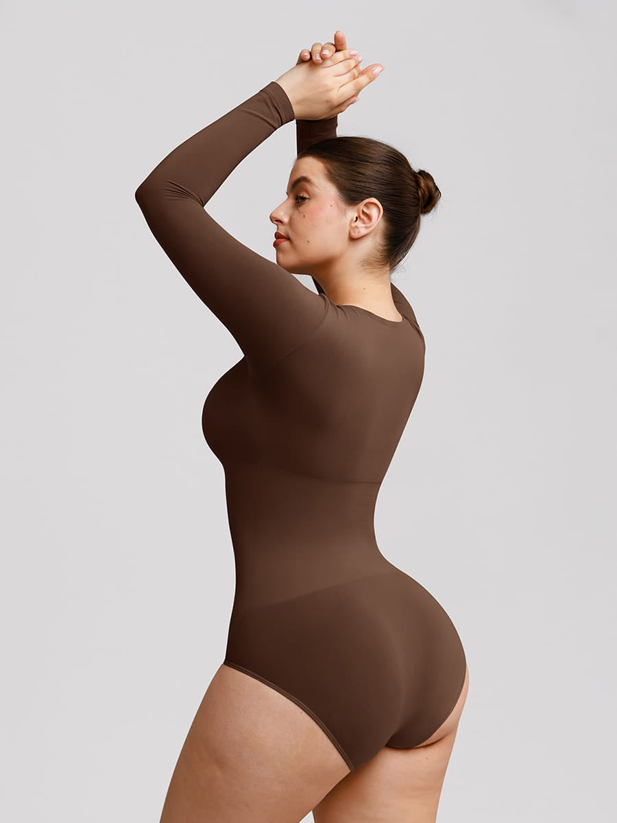 Seamless Butter Soft Scoop Neck Tummy Control Shaping Bodysuit - FirmaSoft