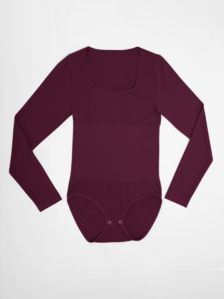 Seamless Butter Soft Scoop Neck Tummy Control Shaping Bodysuit - FirmaSoft