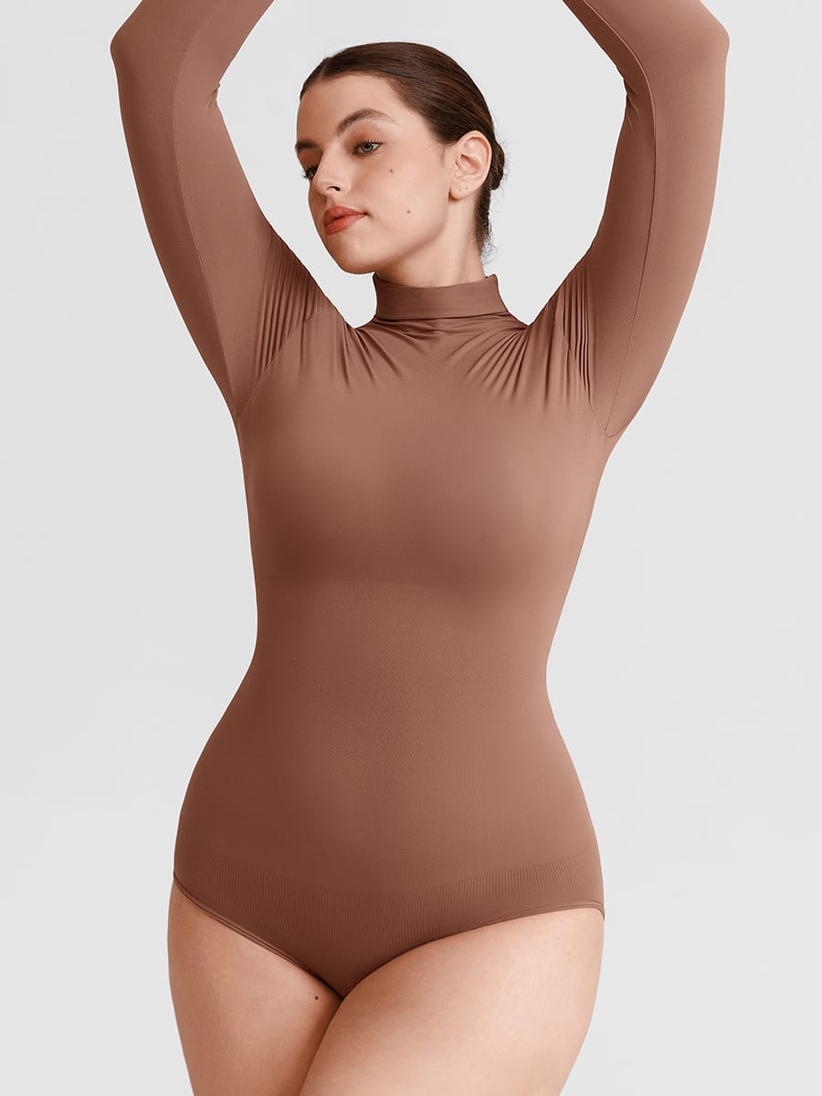 Butter Soft Seamless Snap Crotch Bodysuit Second Skin Stretch Shapewear - FirmaSoft