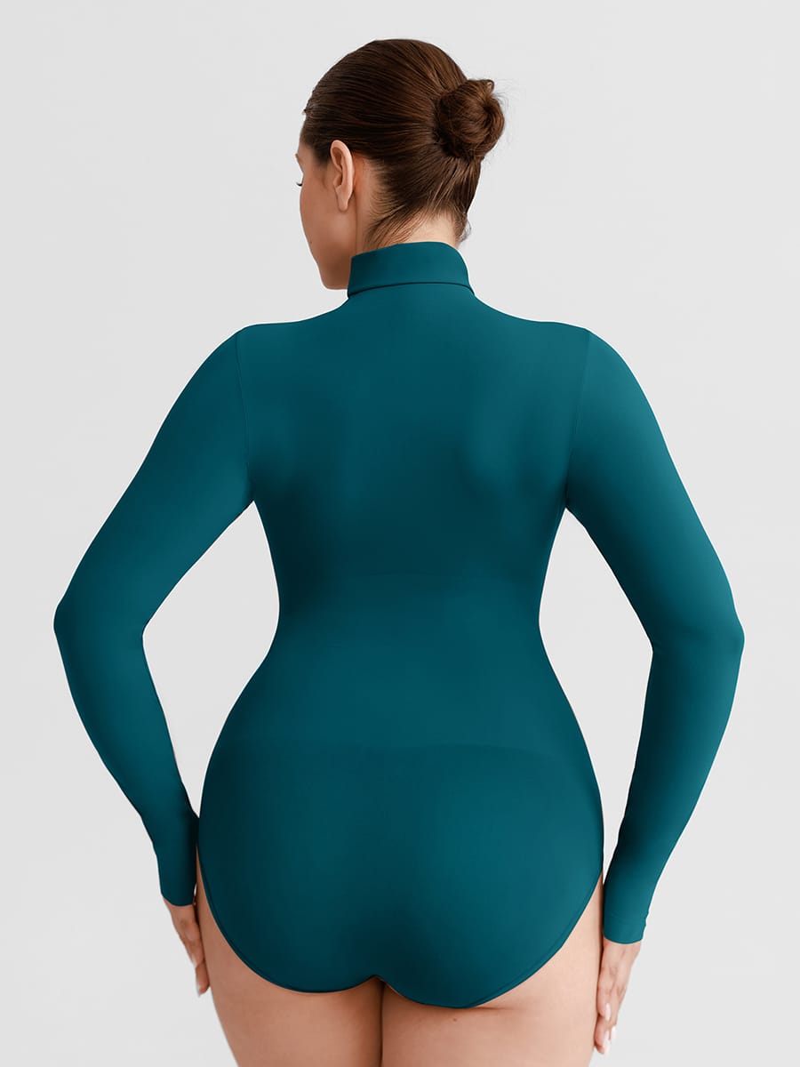 Butter Soft Seamless Snap Crotch Bodysuit Second Skin Stretch Shapewear - FirmaSoft
