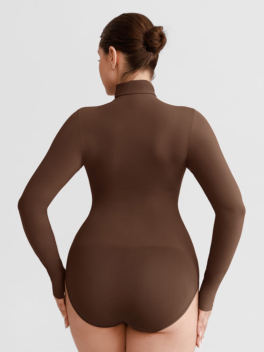 Butter Soft Seamless Snap Crotch Bodysuit Second Skin Stretch Shapewear - FirmaSoft