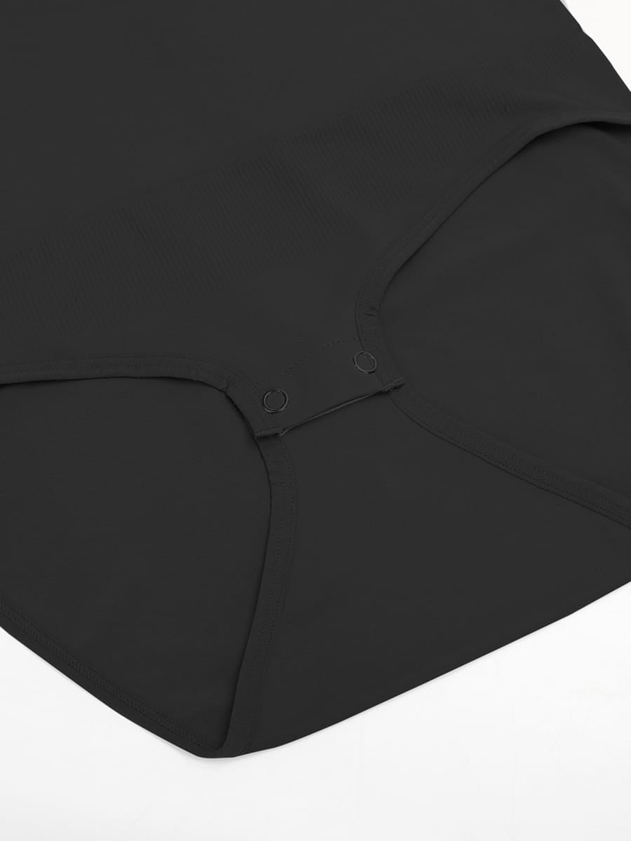 Butter Soft Seamless Snap Crotch Bodysuit Second Skin Stretch Shapewear - FirmaSoft