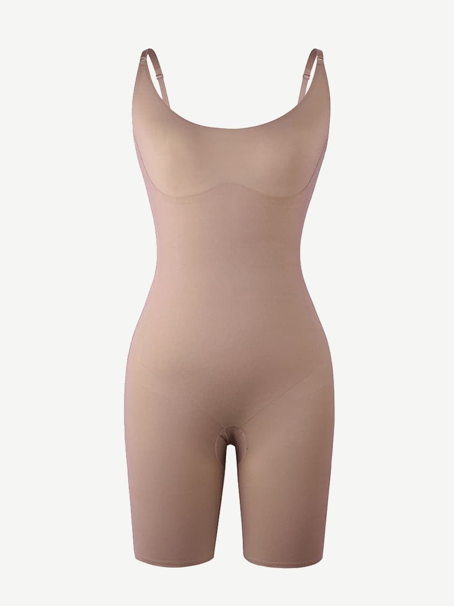 Lightweight Adjustable Straps Big Size Seamless Tummy Control Body Shaper - FirmaBreeze