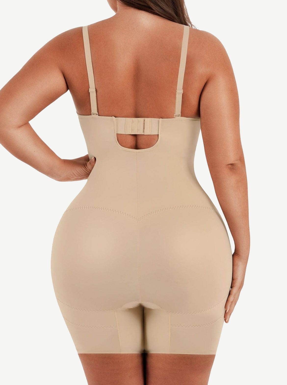 Back Smoothing Underwire Push Up Strapless Shaping Jumpsuit - FirmaSculpt