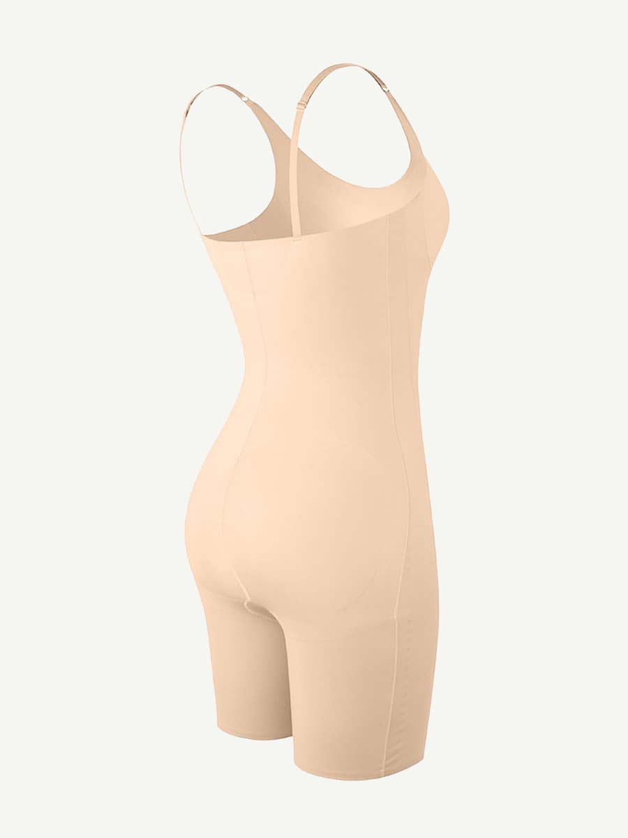 Lightweight Adjustable Straps Big Size Seamless Tummy Control Body Shaper - FirmaBreeze