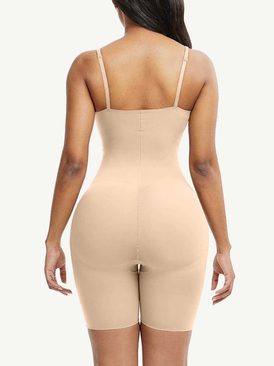 Lightweight Adjustable Straps Big Size Seamless Tummy Control Body Shaper - FirmaBreeze