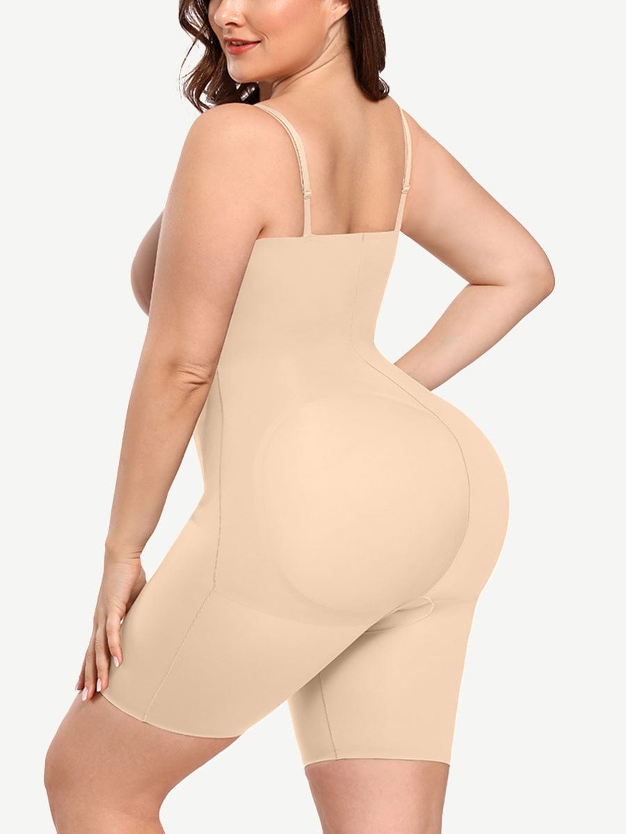 Lightweight Adjustable Straps Big Size Seamless Tummy Control Body Shaper - FirmaBreeze