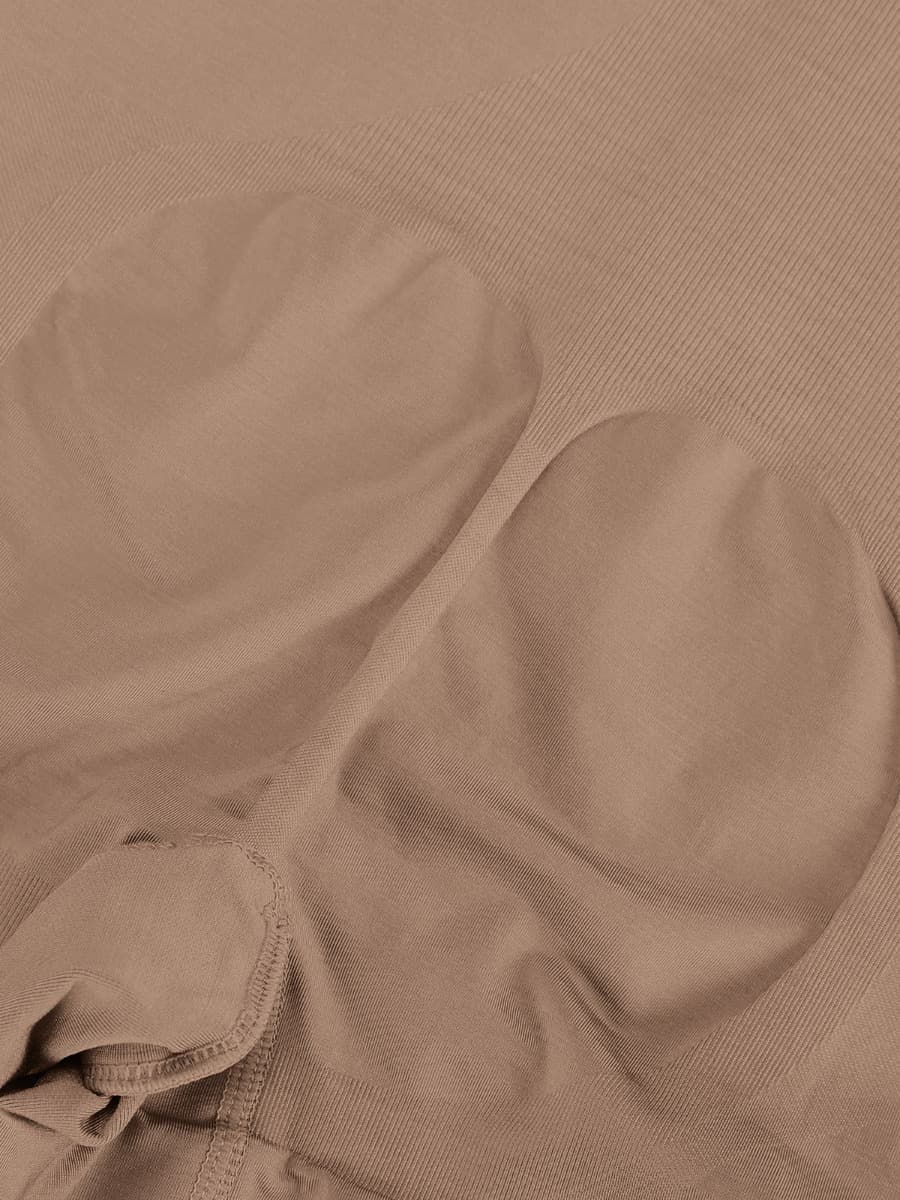 Seamless Open-Bust Abdomen Flattening Mid-Thigh Bodysuit - FirmaSculpt