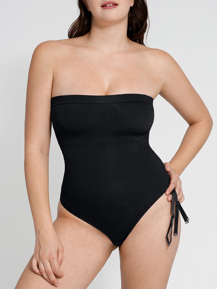 Eco-Friendly Seamless Shaping Bodysuit with Removable Straps - FirmaFlex