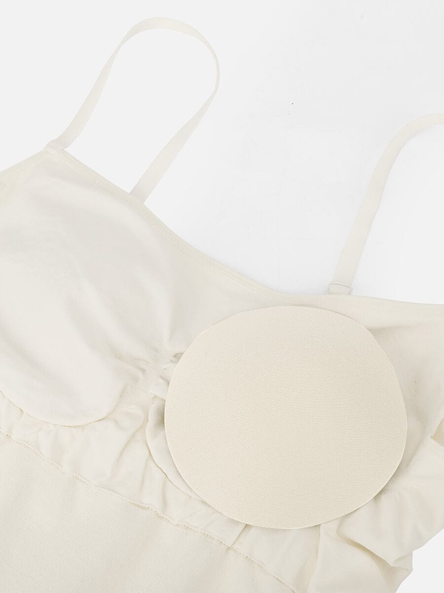 Seamless Waist and Abdomen Shaping Bodysuit with Adjustable Straps - FirmaSmooth