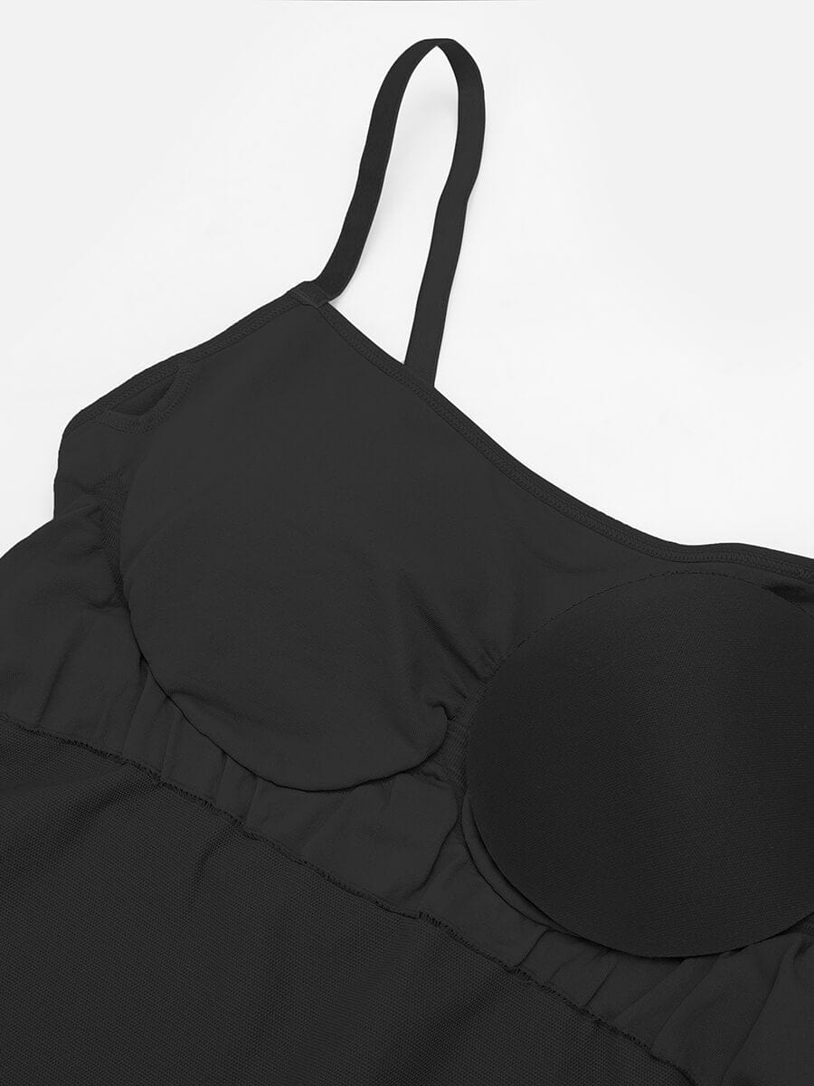 Seamless Waist and Abdomen Shaping Bodysuit with Adjustable Straps - FirmaSmooth