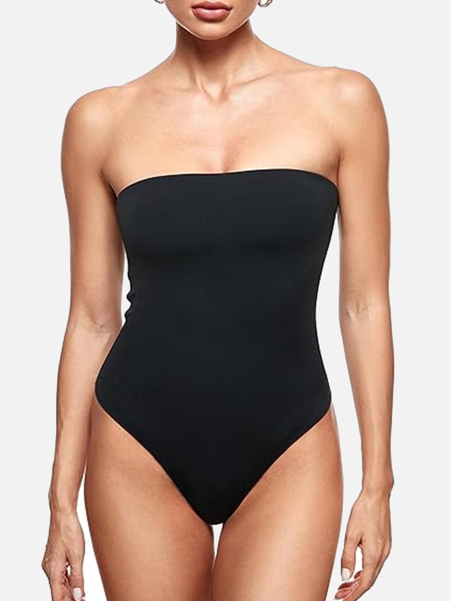 Eco-Friendly Seamless Shaping Bodysuit with Removable Straps - FirmaFlex