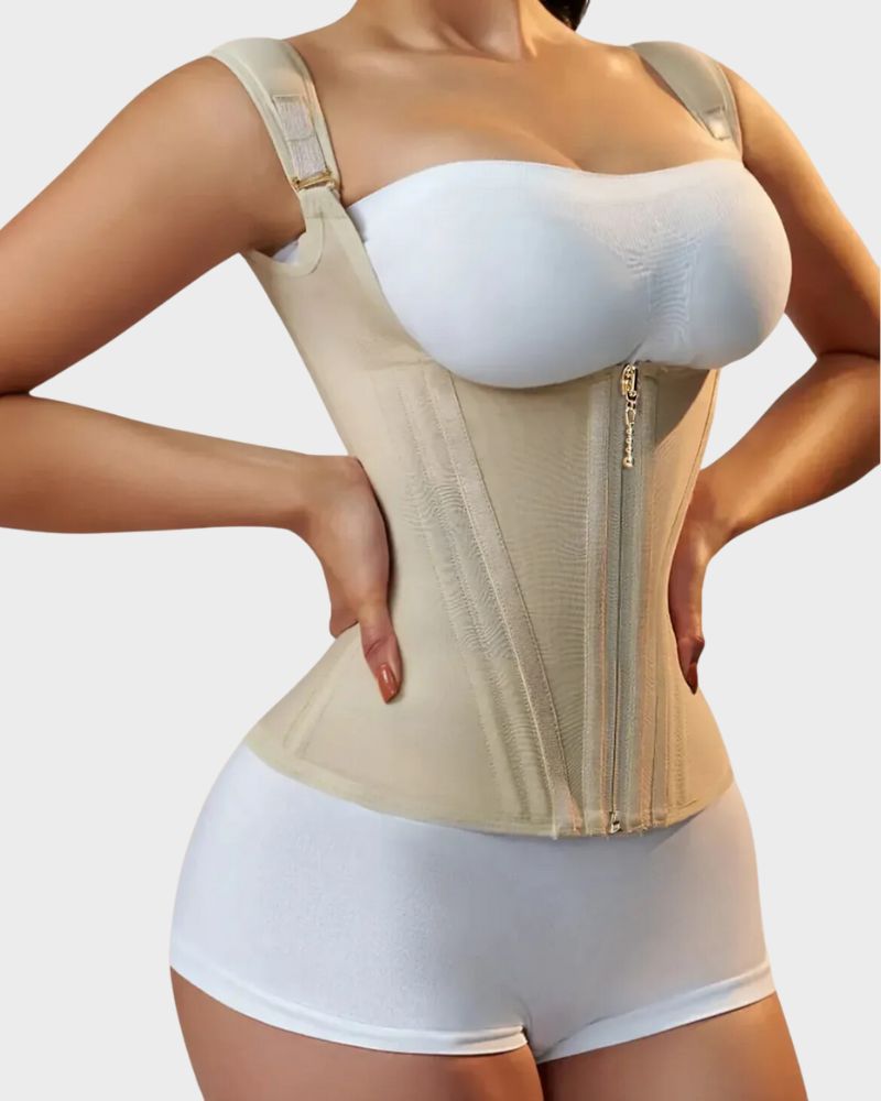 Double-Waistband Corset Vest Waist Trainer - FirmaControl