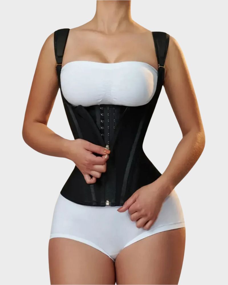 Double-Waistband Corset Vest Waist Trainer - FirmaControl